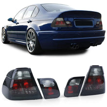 Trasparente vetro fanali posteriori trasparente nero fumé per BMW E46 berlina 98-01