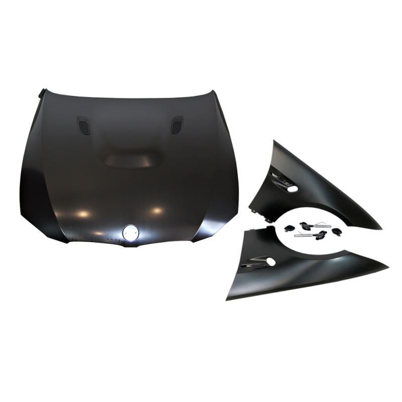 Cofano e Parafanghi Anteriori BMW Serie 3 E92 / E93 2006-2014 Look M3 Frecce Sequenziali a LED in Metallo BMW Serie 3 E92 / E93