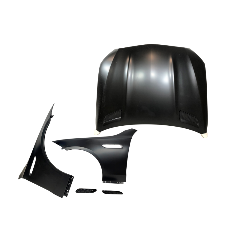 Cofano e Parafanghi Mercedes Classe C W206 2021+ Look GT Alluminio Mercedes Classe C W206