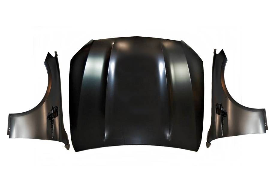 Cofano E Parafanghi Mercedes W213 2016-2019 / C238 Look AMG E63 Metallo Mercedes W213