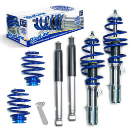 Kit assetto regolabile Blueline per Opel Corsa C 00-06 1.0i 12V, 1.2i 16V, 1.7Di (M10 vite posteriore Coilover) set 4