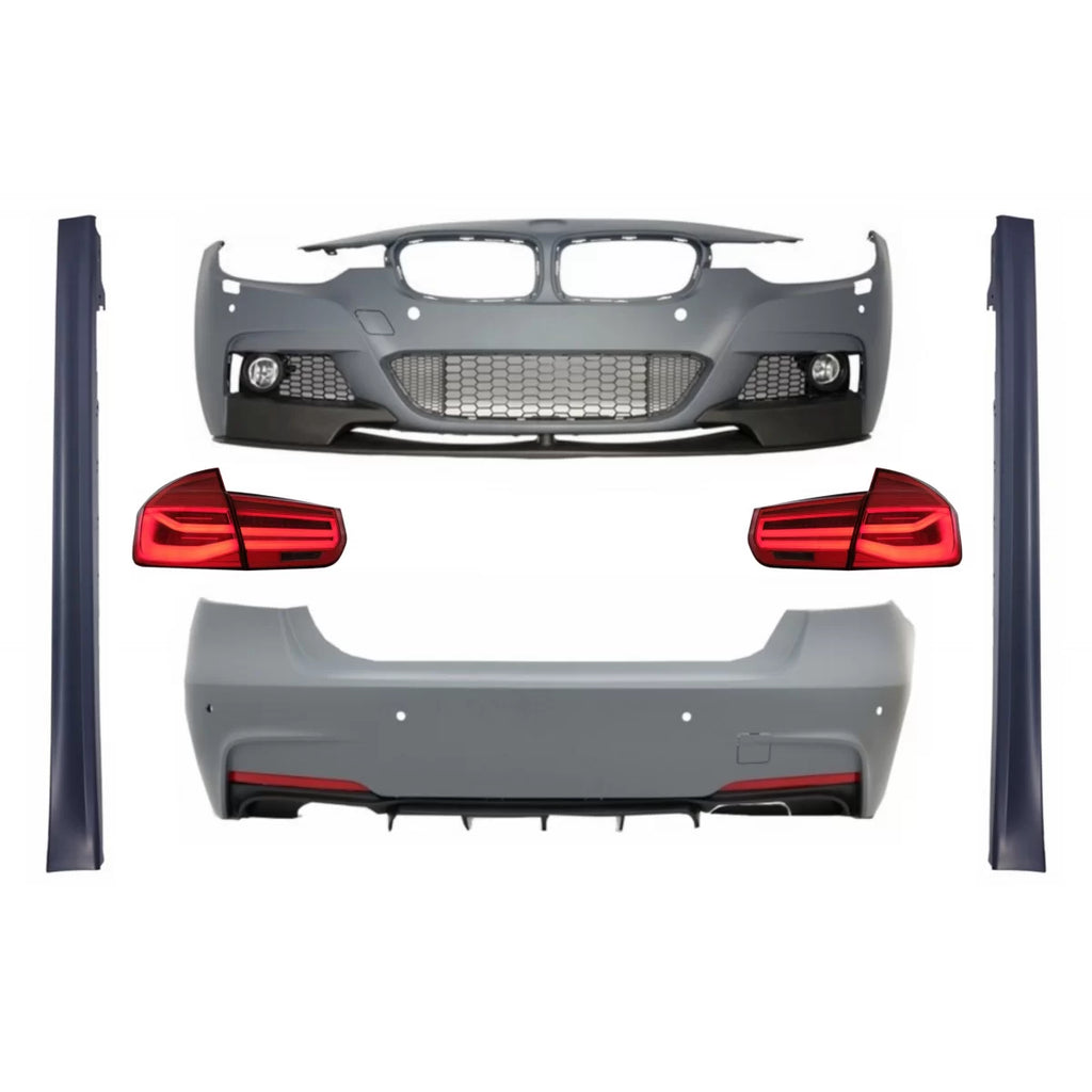 Body kit completo per BMW Serie 3 F30 (2011-2019) con LED fanali posteriori Indicatori di direzione dinamici sequenziali