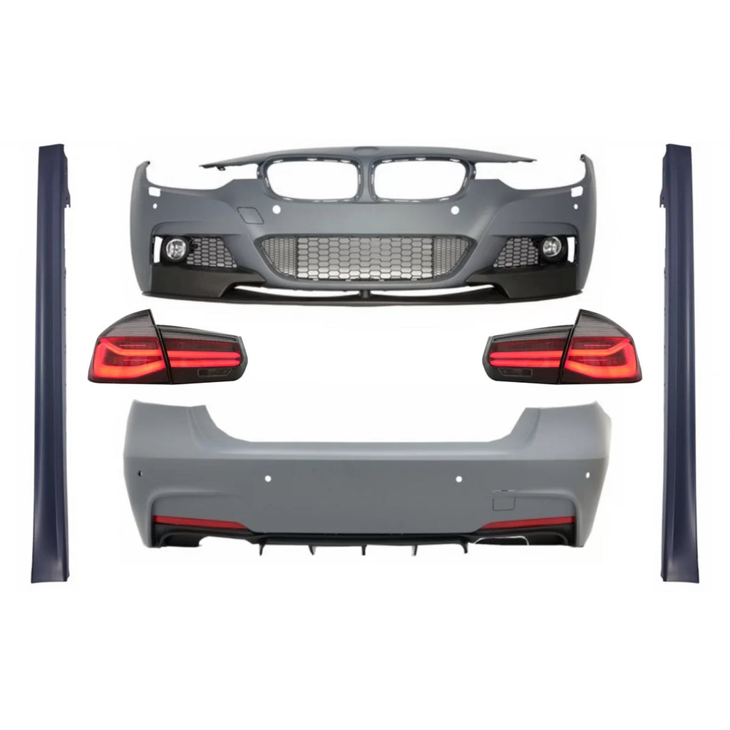 Body kit completo per BMW Serie 3 F30 (2011-2019) con LED fanali posteriori Indicatori di direzione dinamici sequenziali