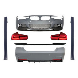 Body kit completo per BMW Serie 3 F30 (2011-2019) con Spoiler baule e LED fanali posteriori Indicatori di direzione