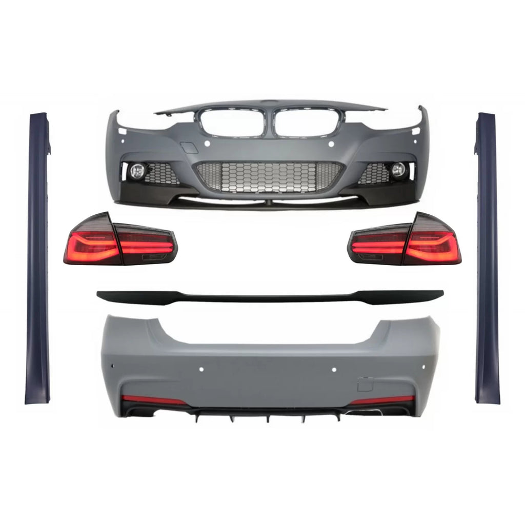 Body kit completo per BMW Serie 3 F30 (2011-2019) con Spoiler baule e LED fanali posteriori Indicatori di direzione