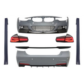 Body kit completo per BMW Serie 3 F30 (2011-2019) con Spoiler baule e LED fanali posteriori Indicatori di direzione