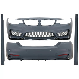 Body kit completo per BMW Serie 4 F32 F33 (2013-2019) M4 design Coupe Cabrio con Terminali di scarico M-potenza nero