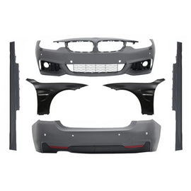 Body kit completo per BMW Serie 4 F32 F33 (2013 e successivi) con Parafanghi anteriori Sport design Coupe Cabrio
