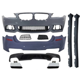 Body kit completo per BMW Serie 5 F10 (2010-2017) M-Technik 550i design Nero lucido Edition