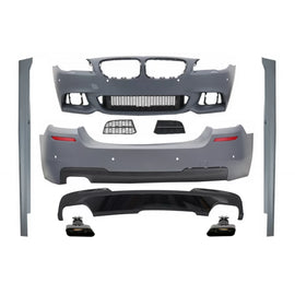 Body kit completo per BMW Serie 5 F10 (2010-2017) M-Technik 550i design Nero lucido Edition