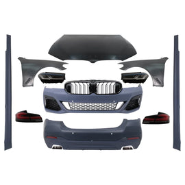 Body kit completo per BMW Serie 5 F10 (2010-2017) conversione a G30 LCI design