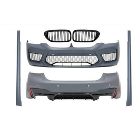 Body kit completo per BMW Serie 5 G30 (2017-2019) con Griglie anteriori a doppio rene Doppia lamella M5 design