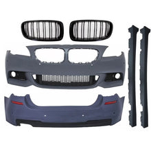 Carica l'immagine nel visualizzatore di Gallery, Body kit completo per BMW F11 (2010-2014) Griglie centrali a doppio rene Doppia lamella M design nere lucide