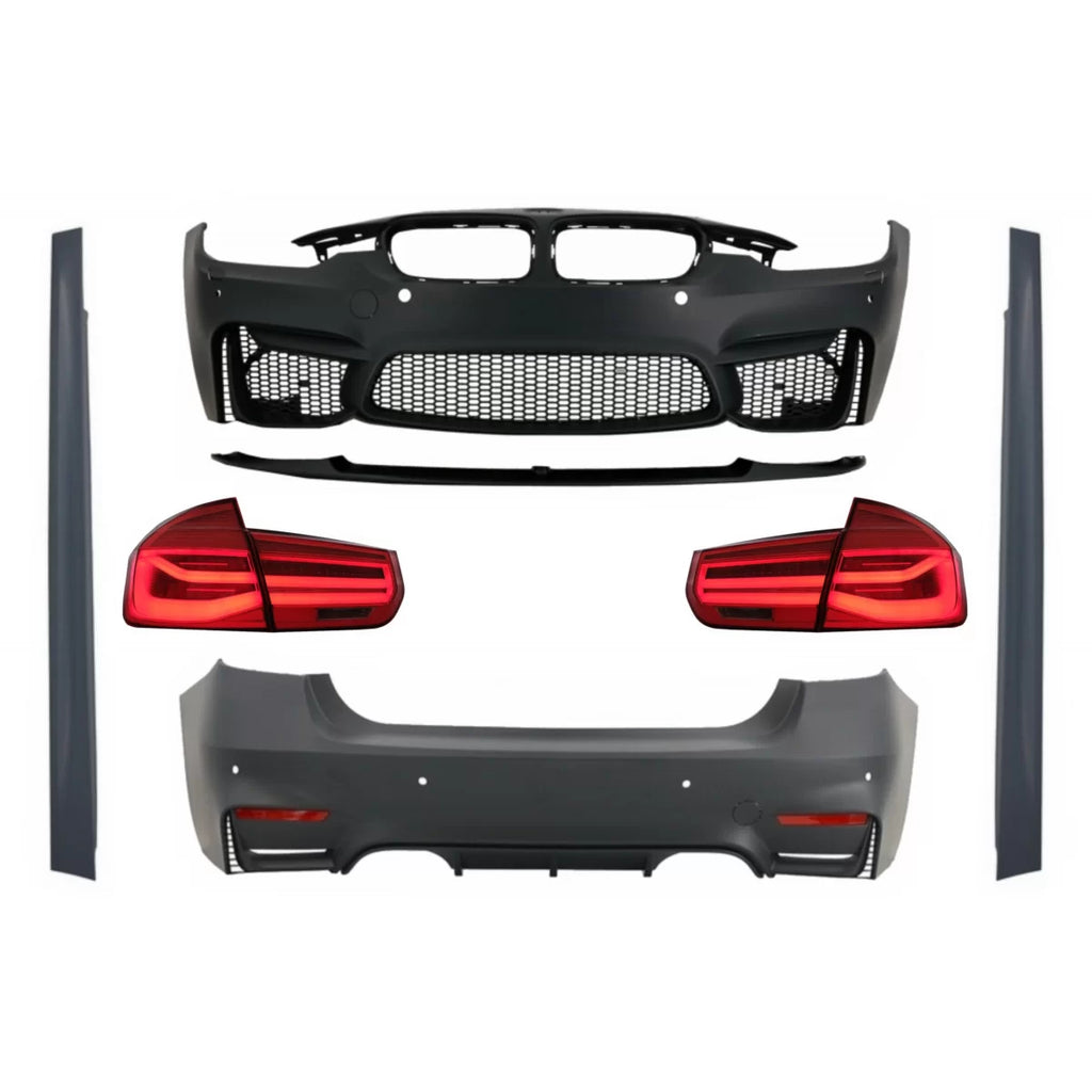 Body kit completo per BMW F30 (2011-2019) con LED fanali posteriori Indicatori di direzione dinamici sequenziali EVO II