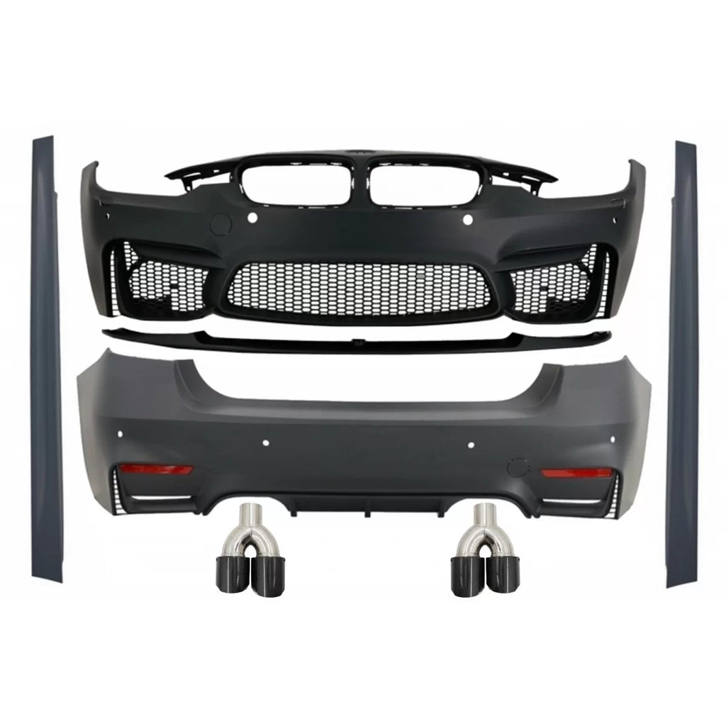 Body kit completo con Fibra di carbonio Terminali di scarico per BMW F30 (2011-2019) EVO II M3 CS stile