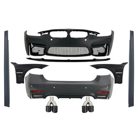 Body kit completo con Fibra di carbonio Terminali di scarico e Parafanghi anteriori per BMW F30 (2011-2019) EVO II M3 CS