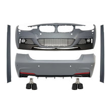 Body kit completo con doppio doppio Terminali di scarico Fibra di carbonio opaco per BMW Serie 3 F30 (2011-2019)