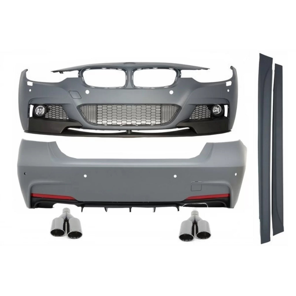 Body kit completo con Terminali di scarico nero per BMW Serie 3 F30 (2011-2019) M-Performance design