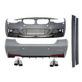 Body kit completo con Terminali di scarico nero per BMW Serie 3 F30 (2011-2019) M-Performance design