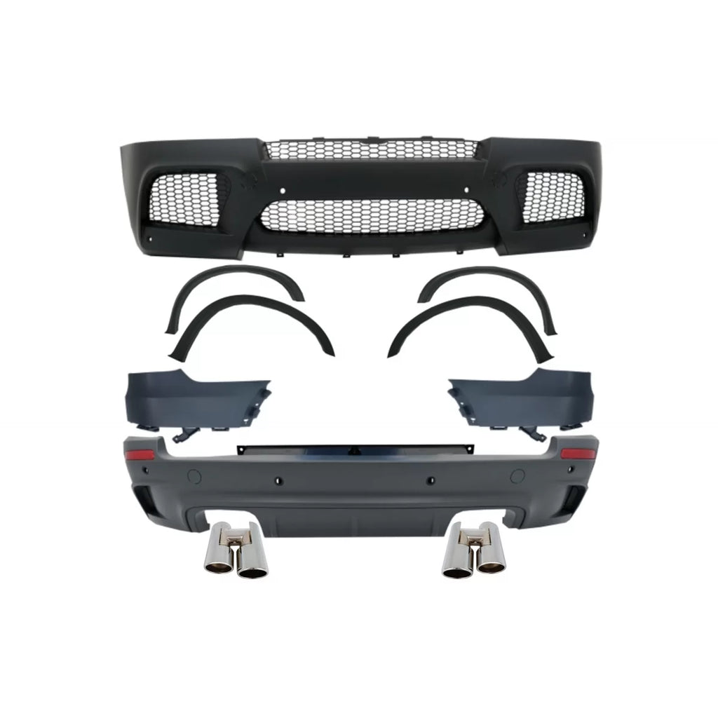 Body kit completo con Terminali di scarico cromato per BMW X5 E70 (2007-2013) X5M M design