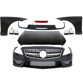 Body kit completo con Terminali di scarico per Mercedes CLS W218 C218 berlina (2011-2017) CLS63 design