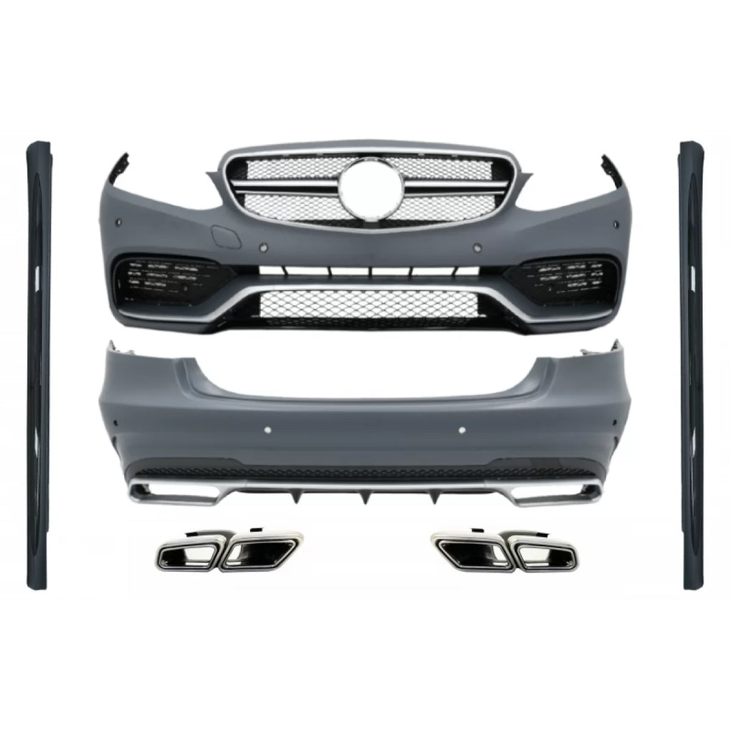 Body kit completo con Terminali di scarico per Mercedes Classe E W212 restyling (2013-2016) E63 design
