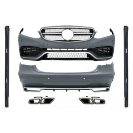 Body kit completo con Terminali di scarico per Mercedes Classe E W212 restyling (2013-2016) E63 design