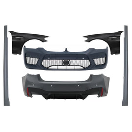 Body kit completo con Parafanghi anteriori cromato per BMW Serie 5 G30 (2017-2019) M5 design