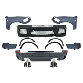 Body kit completo con Parafanghi anteriori con doppio doppio Terminali di scarico Fibra di carbonio opaco per BMW X5 E70