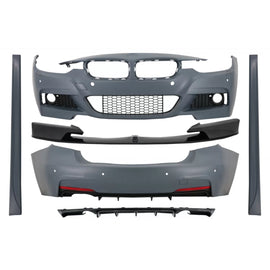 Body kit completo con anteriore Spoiler Splitter e diffusore Doppia uscita singolo scarico per BMW Serie 3 F30