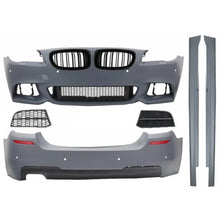 Carica l'immagine nel visualizzatore di Gallery, Body kit completo con Griglie a doppio rene per BMW Serie 5 F10 (2010-2017) M-Technik 550i design nere lucide Edition