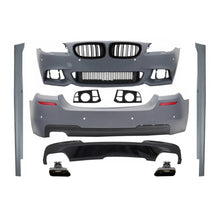 Carica l'immagine nel visualizzatore di Gallery, Body kit completo con Griglie a doppio rene per BMW F10 Serie 5 (2014-2017) restyling LCI M-Technik 550i design