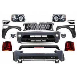 Body kit completo per Land Range Rover Sport L320 restyling (2009-2013) Autobiography design Glohh LED fanali posteriori