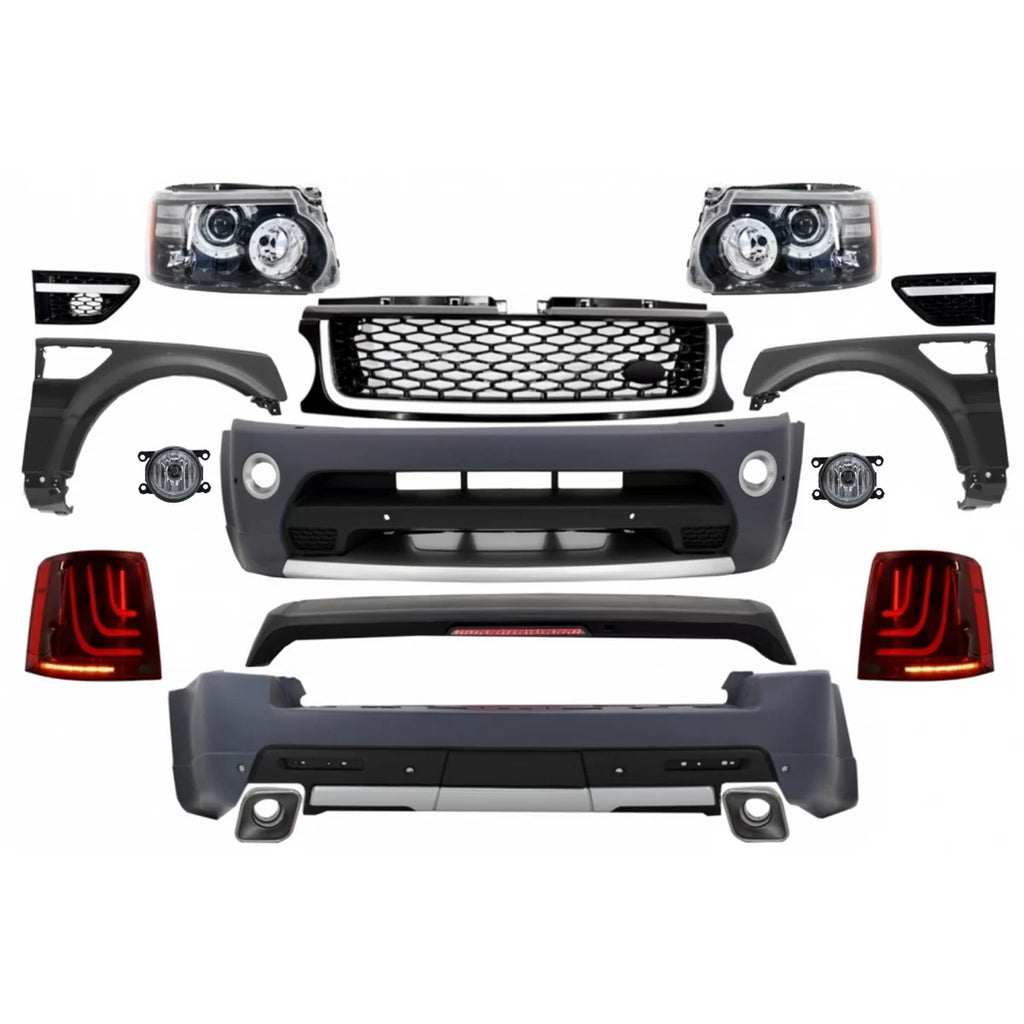 Body kit completo per Land Range Rover Sport L320 restyling (2009-2013) Autobiography design Glohh LED fanali posteriori