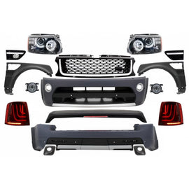 Body kit completo per Land Range Rover Sport L320 restyling (2009-2013) Autobiography design Glohh LED fanali posteriori