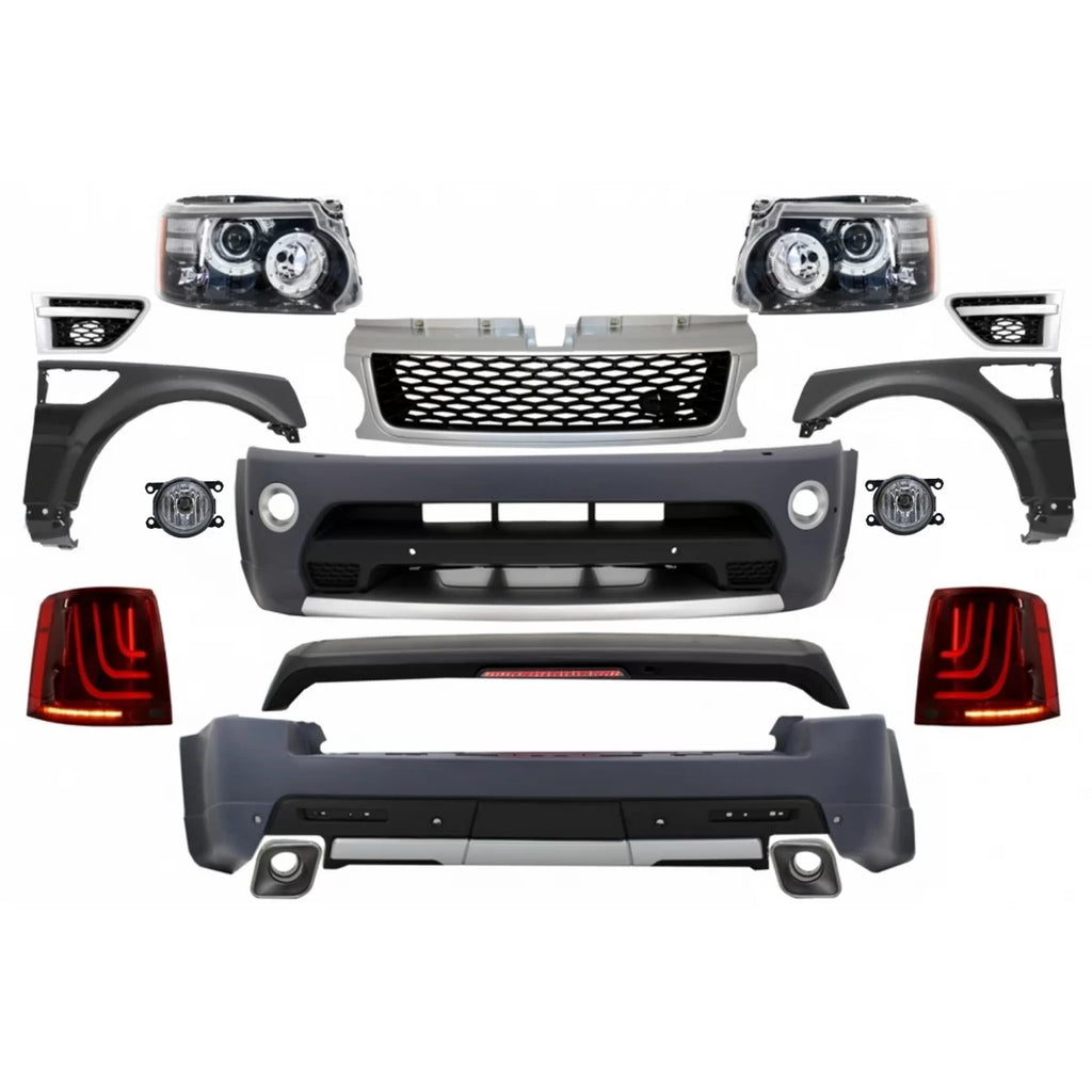 Body kit completo per Land Range Rover Sport L320 restyling (2009-2013) Autobiography design Glohh LED fanali posteriori