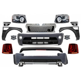 Body kit completo per Land Range Rover Sport L320 restyling (2009-2013) Autobiography design Glohh LED fanali posteriori