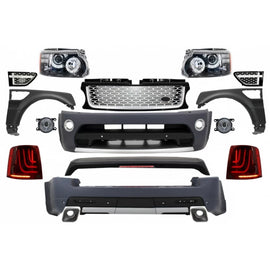 Body kit completo per Land Range Rover Sport L320 restyling (2009-2013) Autobiography design Glohh LED fanali posteriori