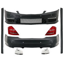 Carica l'immagine nel visualizzatore di Gallery, Body kit completo per Mercedes-Benz Classe S W221 Terminali di scarico LED fanali posteriori 2005-2011 (LWB) A-design