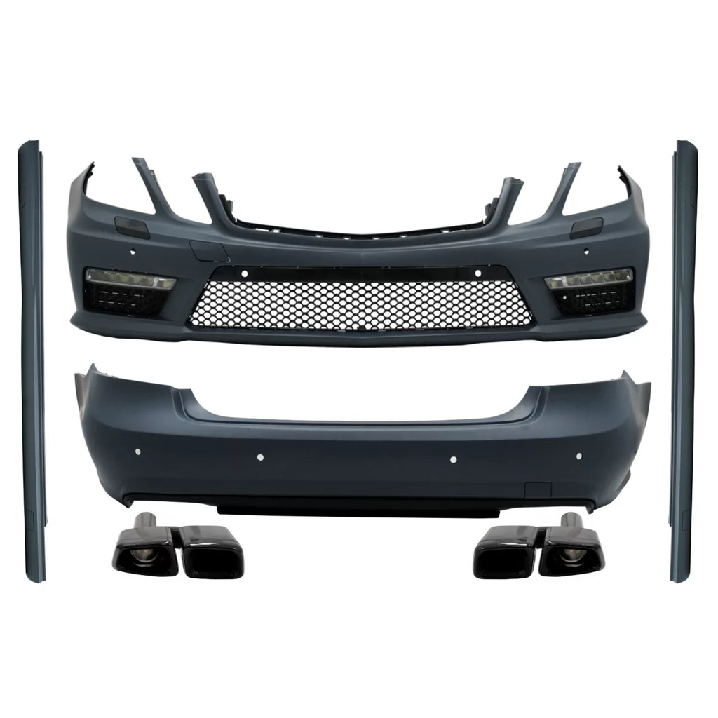 Body kit completo per Mercedes Classe E W212 (2009-2013) E63 stile con Terminali di scarico nero Edition