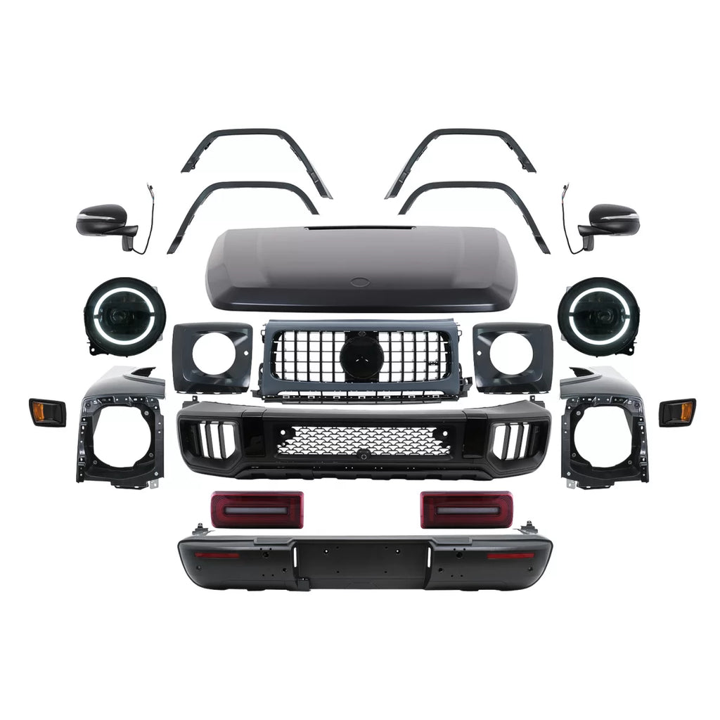 Body kit completo per Mercedes Classe G W463 (2012-2017) conversione a 2024 G63 design