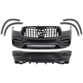 Body kit completo per Mercedes GLE SUV Coupe C167 Sport Line (2020-06.2023) GLE 63S design nero
