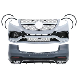 Body kit completo per Mercedes GLE SUV W166 (2015-2019) 63 design