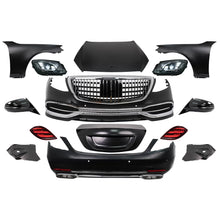 Body kit completo per Mercedes Classe S W221 (2005-2013) conversione a 2018 W222 design