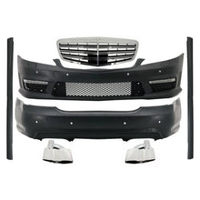 Body kit completo per Mercedes Classe S W221 LWB (2005-2011) Griglia anteriore Minigonne Terminali di scarico