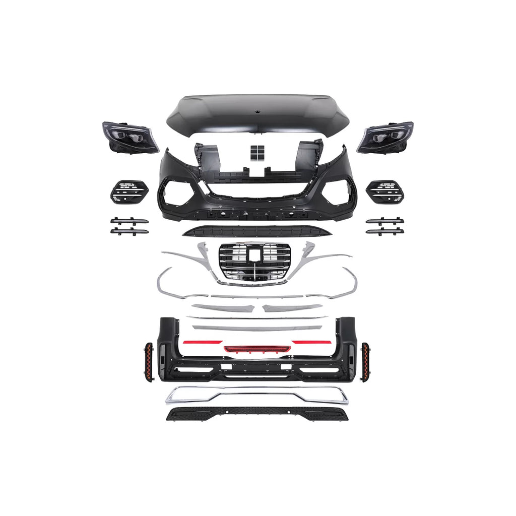 Body kit completo per Mercedes Classe V W447 (2014-2023) conversione a 2024 design