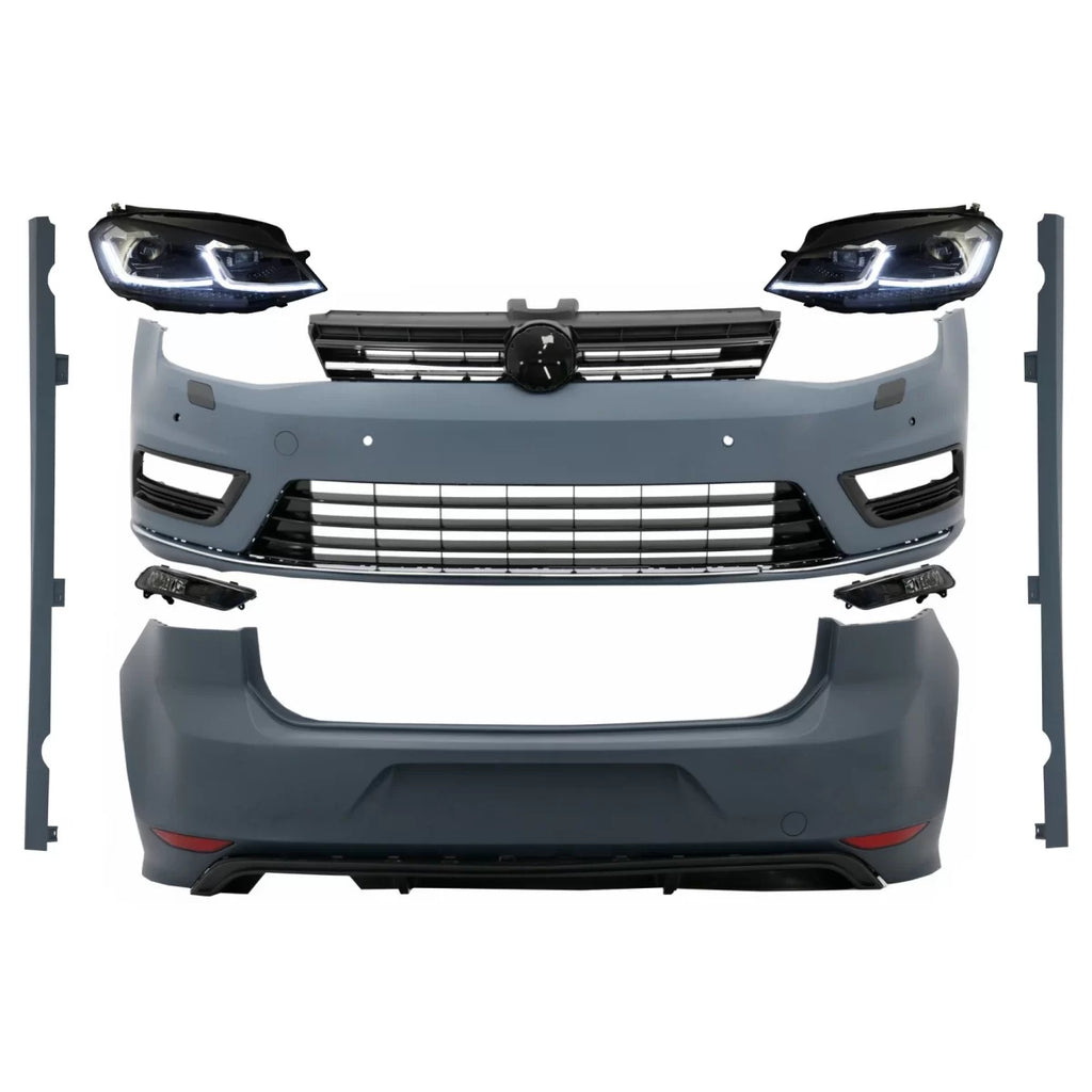 Body kit completo per VW Golf 7 VII (2012-2017) con LED fari anteriori sequenziale dinamico Indicatori di direzione
