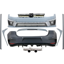 Body kit completo per VW Golf 7 VII 5G1 (2012-2017) R400 design con completo Sistema di scarico e parabrezza tetto