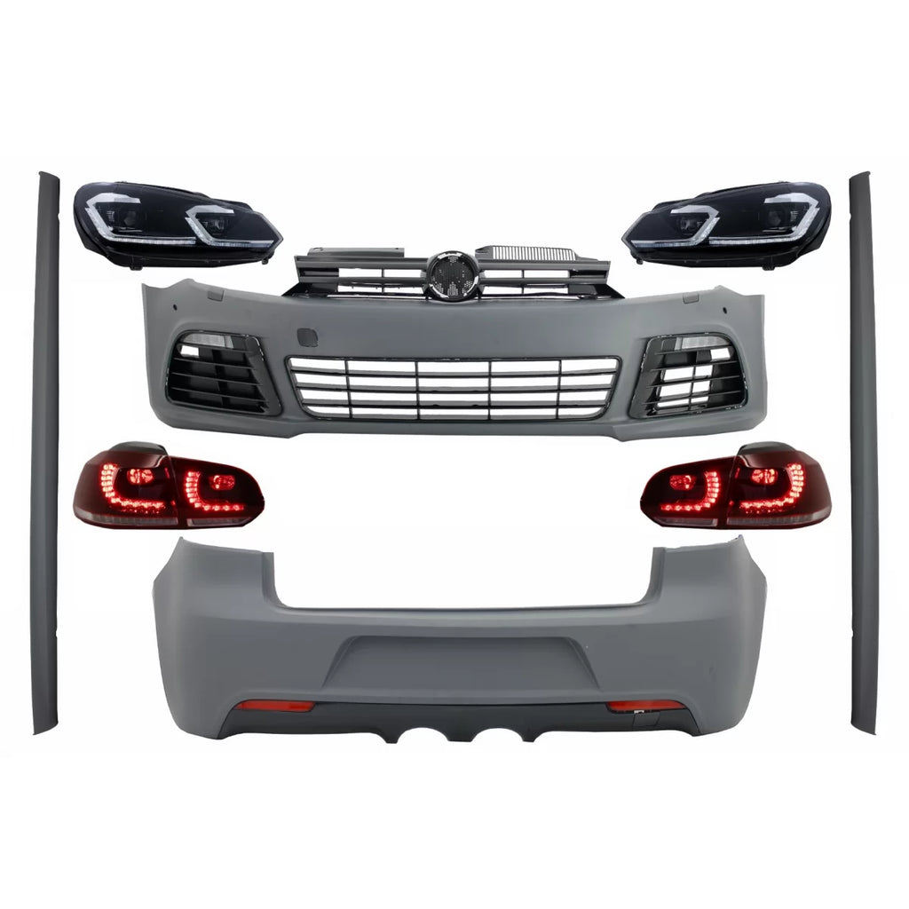 Body kit completo per VW Golf VI 6 MK6 (2008-2013) R20 design con Indicatori di direzione dinamici sequenziali