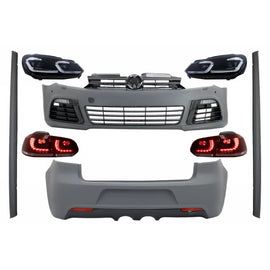 Body kit completo per VW Golf VI 6 MK6 (2008-2013) R20 design con Indicatori di direzione dinamici sequenziali